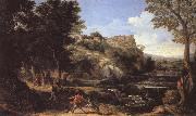 Gaspard Dughet Landscape with a Dancing Faun oil painting picture wholesale
